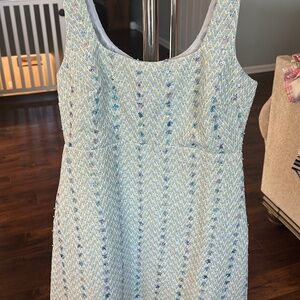 Medium Blue Multi Color Mini Dress